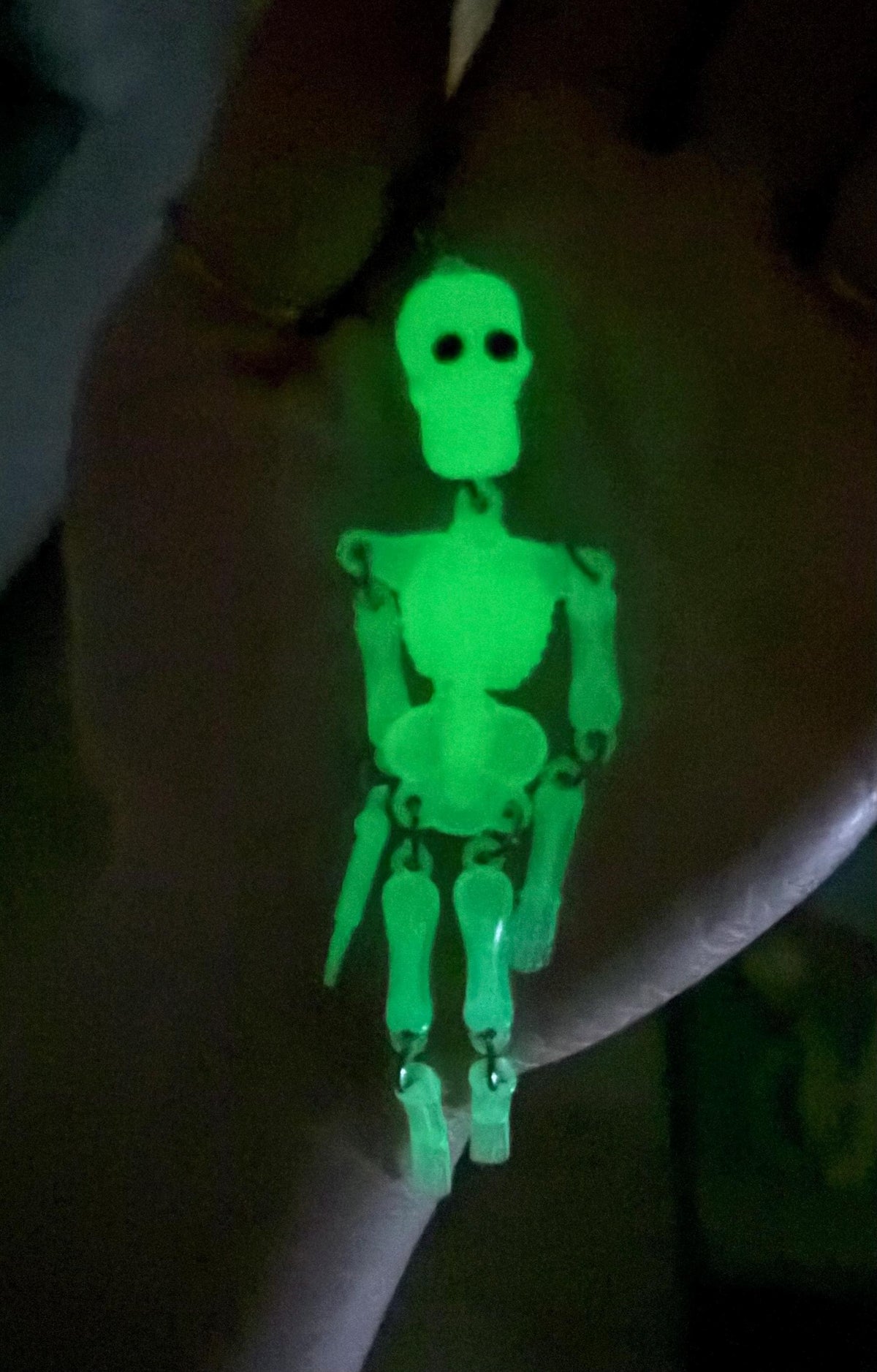 Glow in the Dark Skeleton Rearview Mirror Dangler Accessory