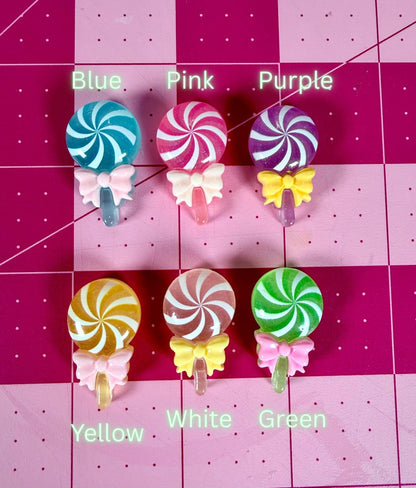 Glow in the Dark Lollipop Car Vent Clips