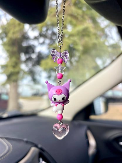 Kuromi Rearview Mirror Dangler Accessory