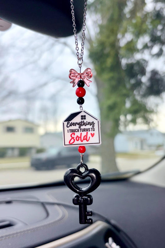 Real estate Agent Rearview Mirror Dangler Accessory