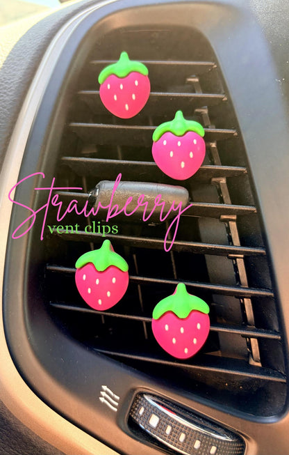 Strawberry Car Vent Clips