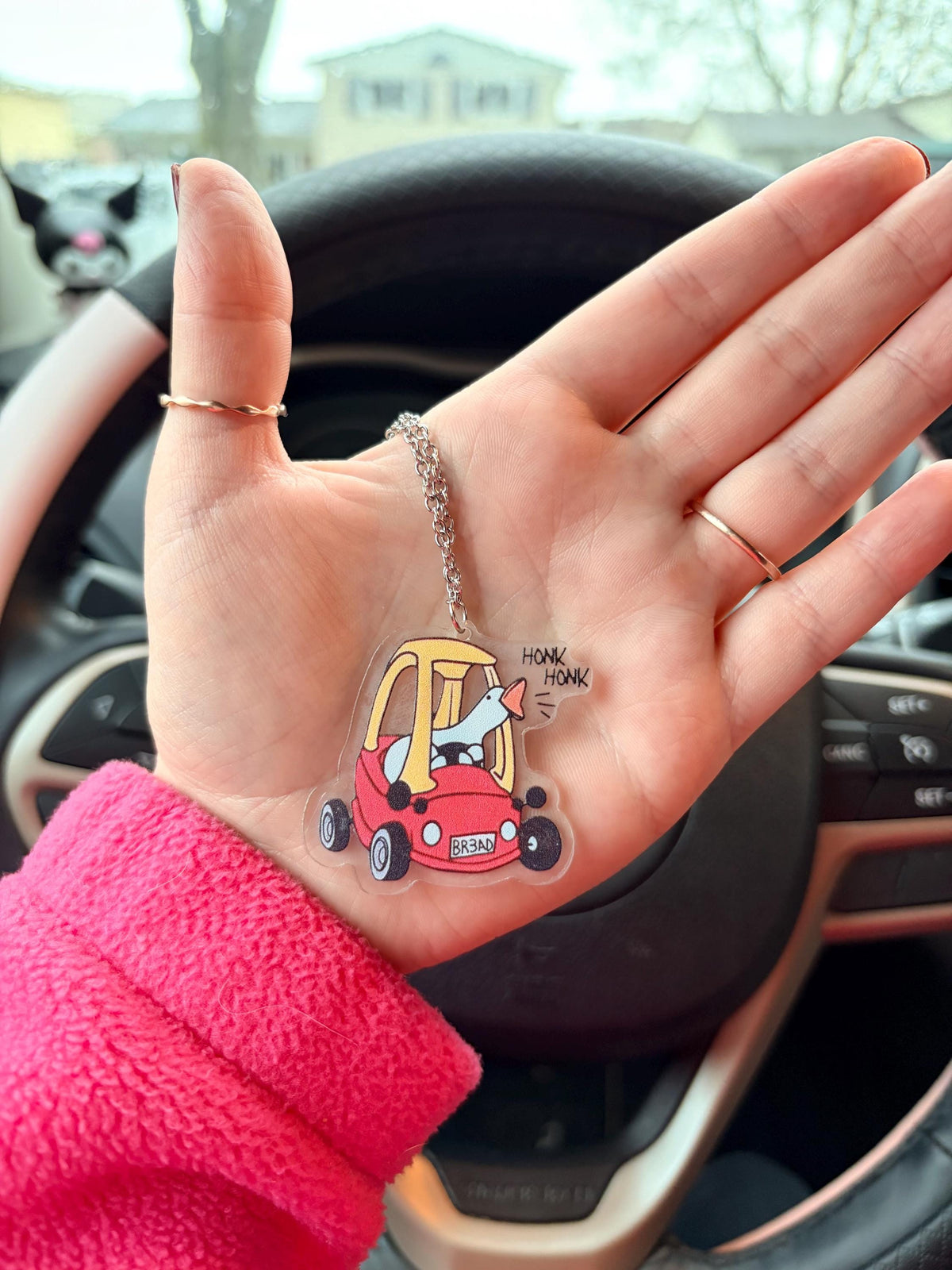 Goose Car Rearview Mirror Dangler Accessory