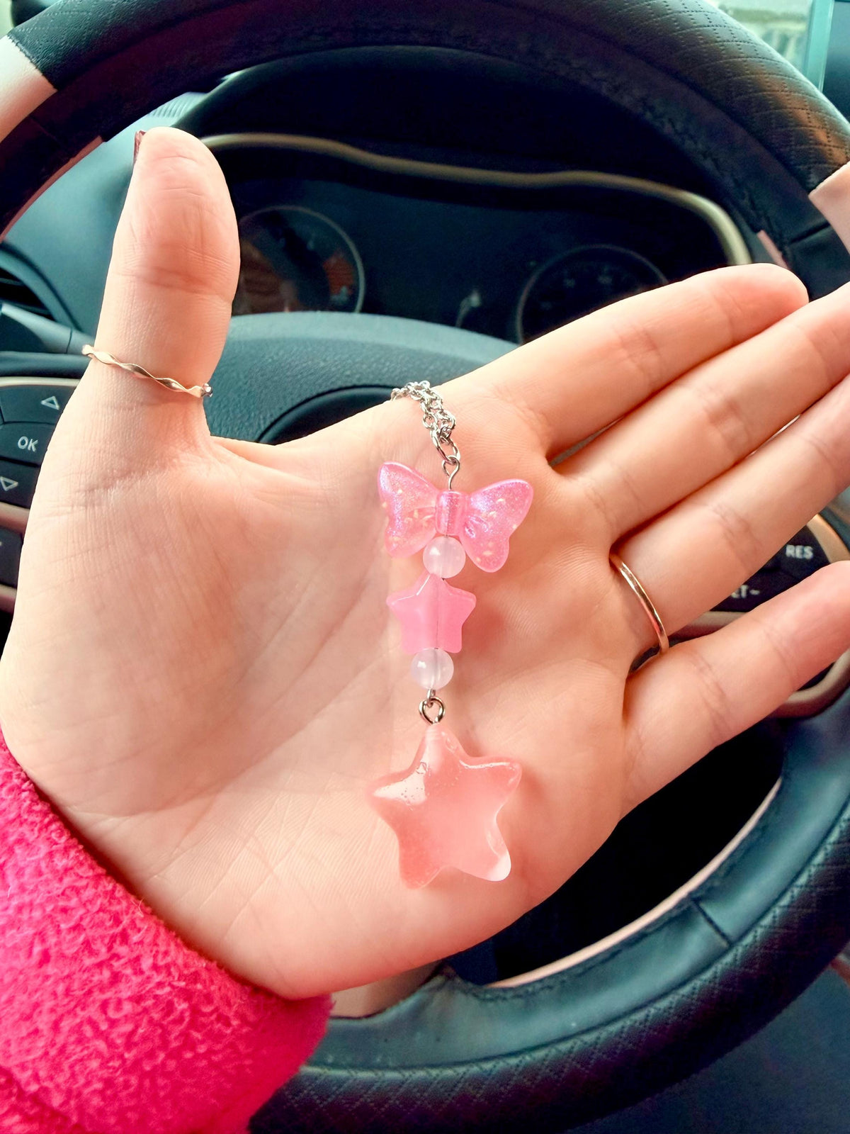 Glow in the Dark Star Rearview Mirror Dangler