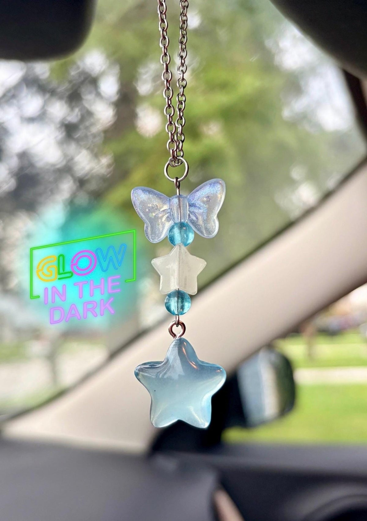 Glow in the Dark Star Rearview Mirror Dangler