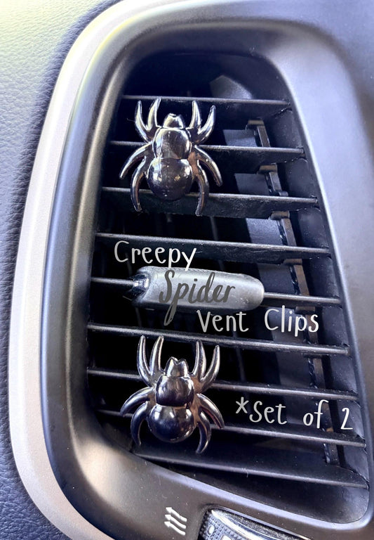 Creepy Spider Car Vent Clips