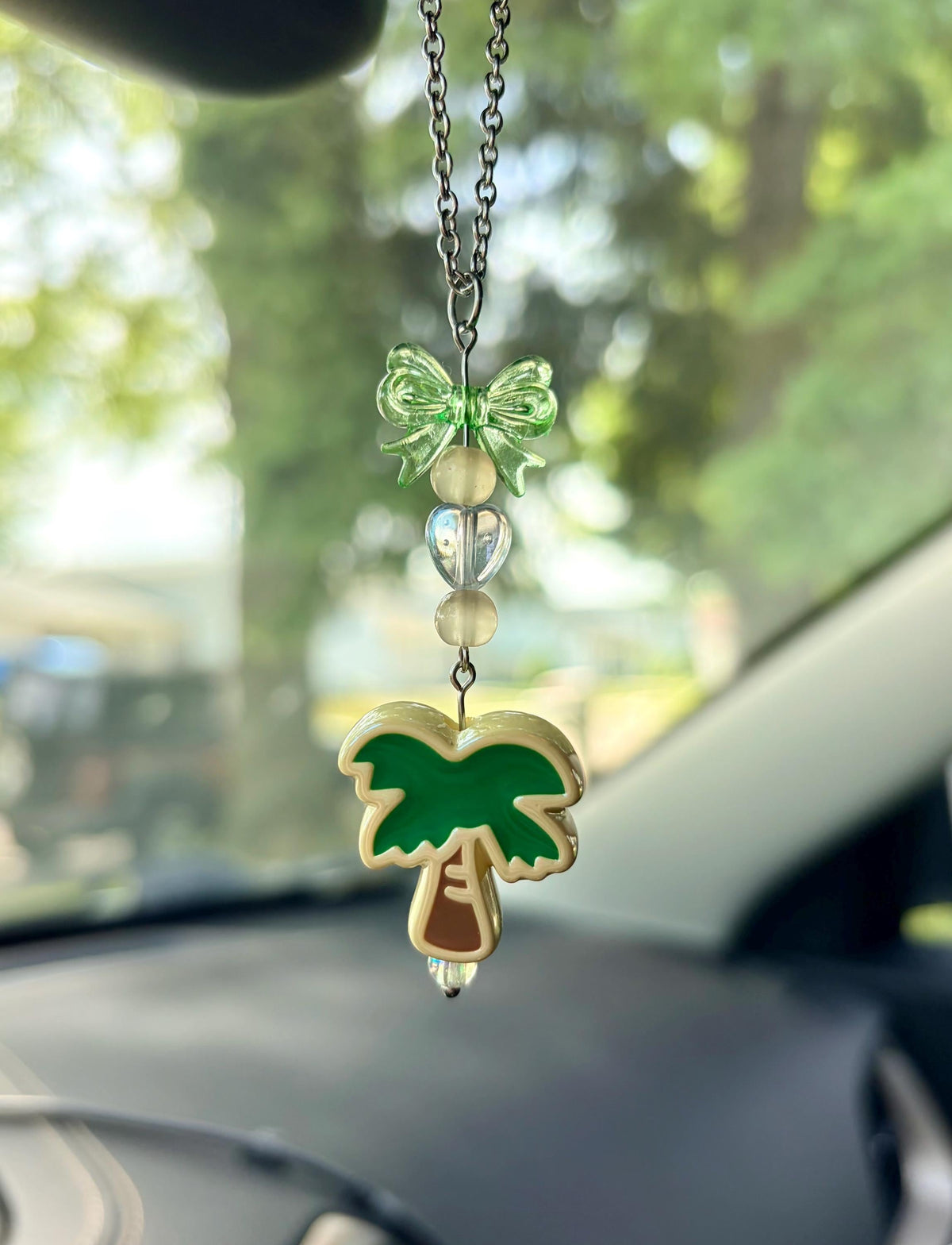 Palm Tree Rearview Mirror Dangler Accessory