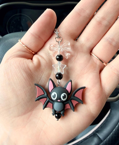 Cute Bat Rearview Mirror Dangler Accessory
