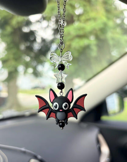 Cute Bat Rearview Mirror Dangler Accessory