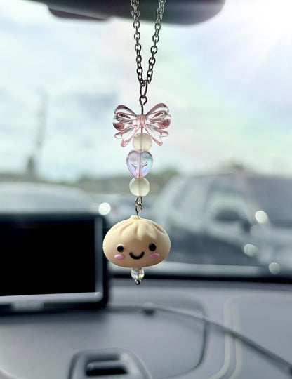 Kawaii Dumpling Rearview Mirror Dangler Accessory