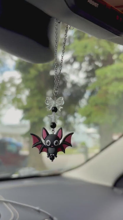 Cute Bat Rearview Mirror Dangler Accessory