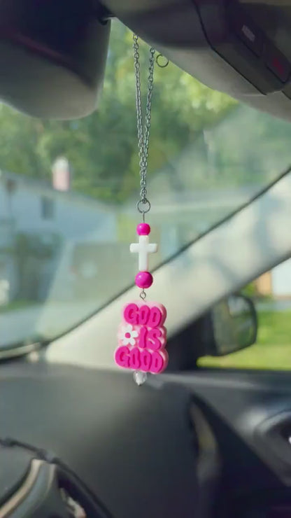 God is Good Rearview Mirror Dangler Accessory